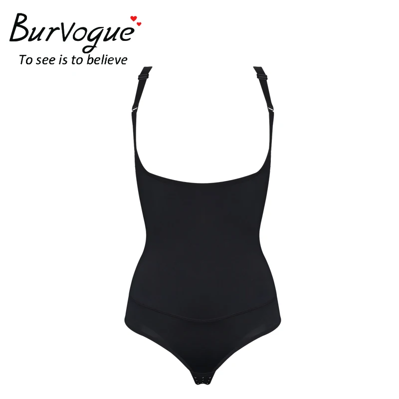 Black Burvogue, женское сексуальное Корректирующее белье, боди, для талии, для тренировок, для всего тела, Корректирующее белье, корсет для контроля за животом, Корректирующее белье - Цвет: Black