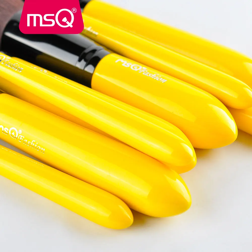 MSQ 10 шт. Pro набор кистей для макияжа Базовая кисть смешивания теней век мягкая