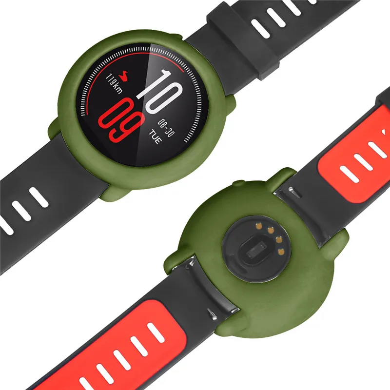 Новые модные силиконовые чехлы для xiaomi huami amazfit pace Смарт-часы Чехол Мягкий чехол