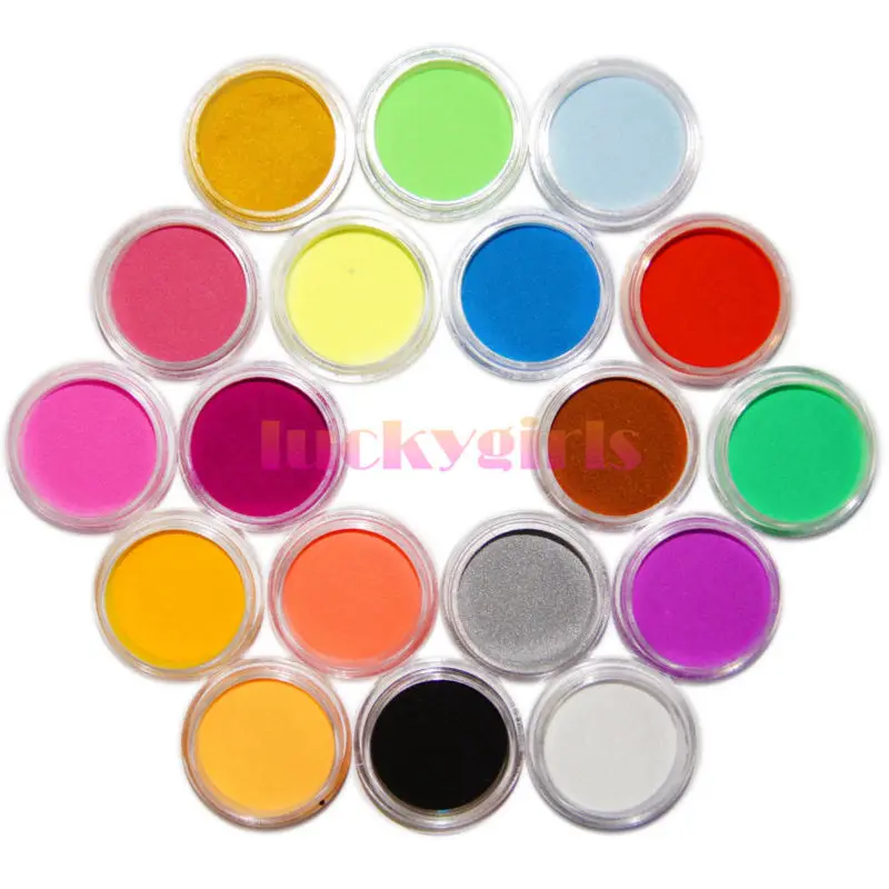 18 цветов/набор акриловая пудра для дизайна ногтей | Красота и здоровье