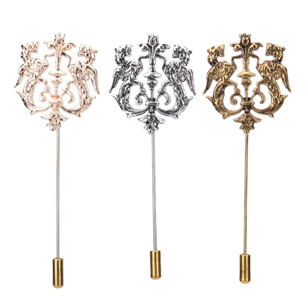 Классический полый двойной лацкан льва шпильки для костюма аксессуары палка