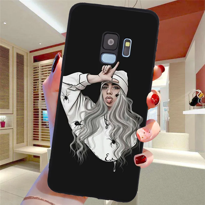 Billie eilish для Samsung Galaxy S6 S7 край S8 S9 S10 S10e Plus Note 8, 9, 10, A30 A40 A50 A60 A70 M10 M20 чехол для телефона чехол
