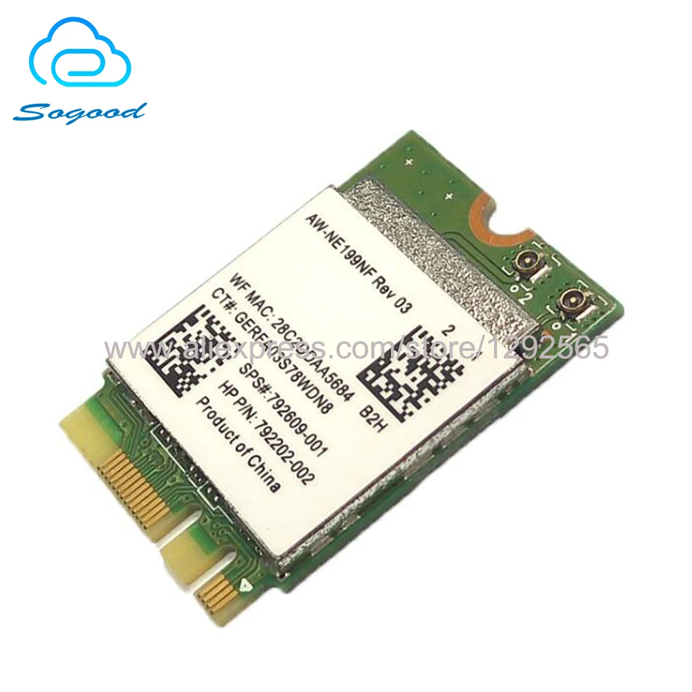Новая и оригинальная беспроводная Wi-Fi карта Realtek RTL8188EE 150 Мбит/с 802.11n 2 4G NGFF/M.2 для HP