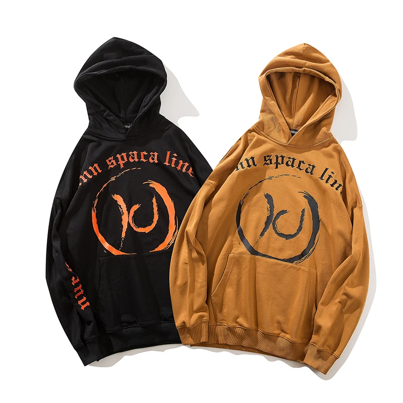 2018 Осенняя мужская хип-хоп негабаритная индивидуальная простая с капюшоном