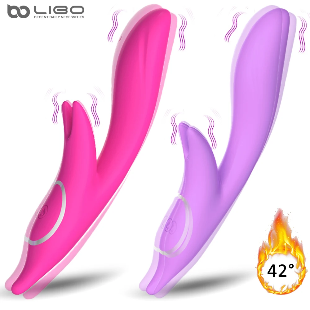 LIBO Двойной вибрирующий для сосков вагинальный клиторальный стимулятор
