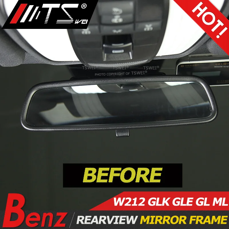TSWEI авто-Стайлинг интерьера зеркало заднего вида декоративная рамка обшивка
