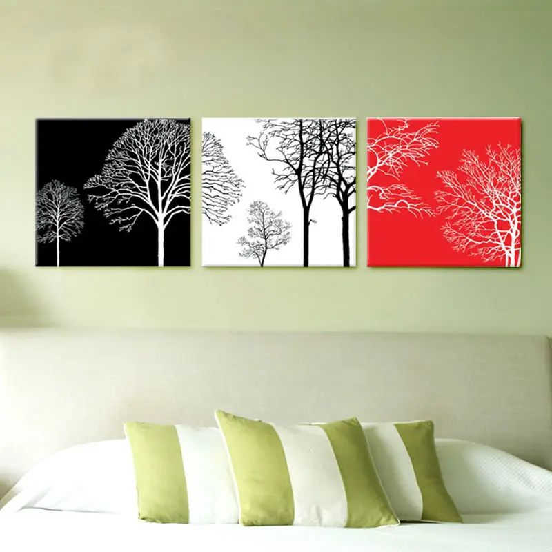 Раскраска по номерам абстрактная картина маслом Модульная мультфильм дерево