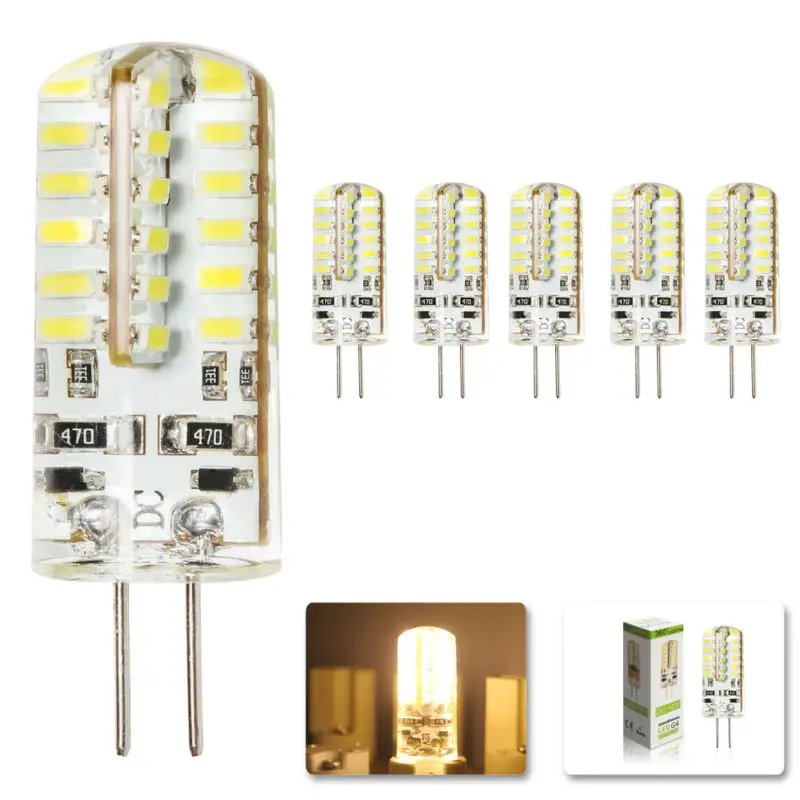 Светодиодная лампа G4LED 12 В 6 Вт 48 светодиодов 5 шт./лот светодиодная 3014SMD с