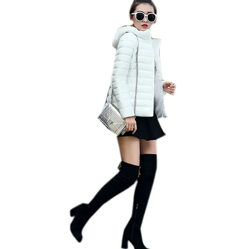 

2018 Winter fashion is light and thin Padded Jackets Windbreaker Women new fashion autumn hooded cotton jacket kurtka zimowa