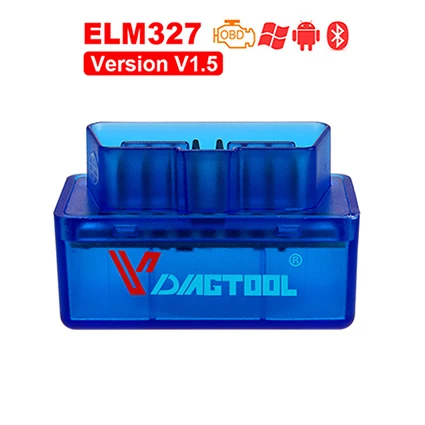 blue OBD2 Мини hhodd ELM327 Bluetooth V2.1 V1.5 OBD2 автомобильный диагностический инструмент Mini ELM 327 Bluetooth для Android/Symbian для OBD протоколов - Цвет: blue
