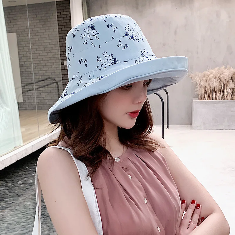 Корейская двухсторонняя Женская Солнцезащитная универсальная летняя шляпа для