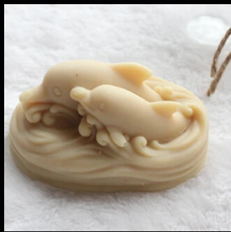 

Soap Mold Fondant Cake Decoration Mold Handmade Soap Mold Silica Gel NO.:SO105 Aroma Stone Moulds Dolphin Modelling Silicone 001