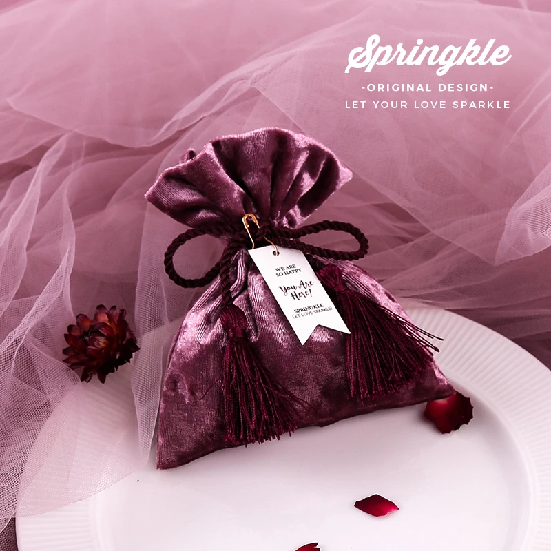 2019 Новое роскошное фиолетовое роскошная коробка для конфет коробки бархатная