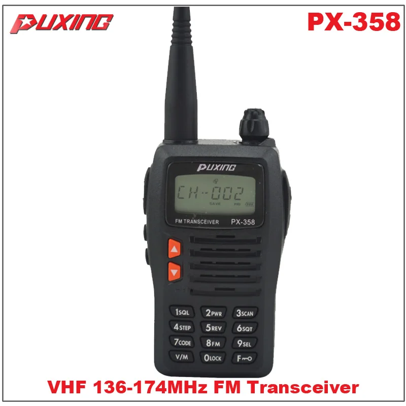 Walkie Talkie Puxing PX-358 VHF 136-174MHz Portable Two-way Radio FM Transceiver