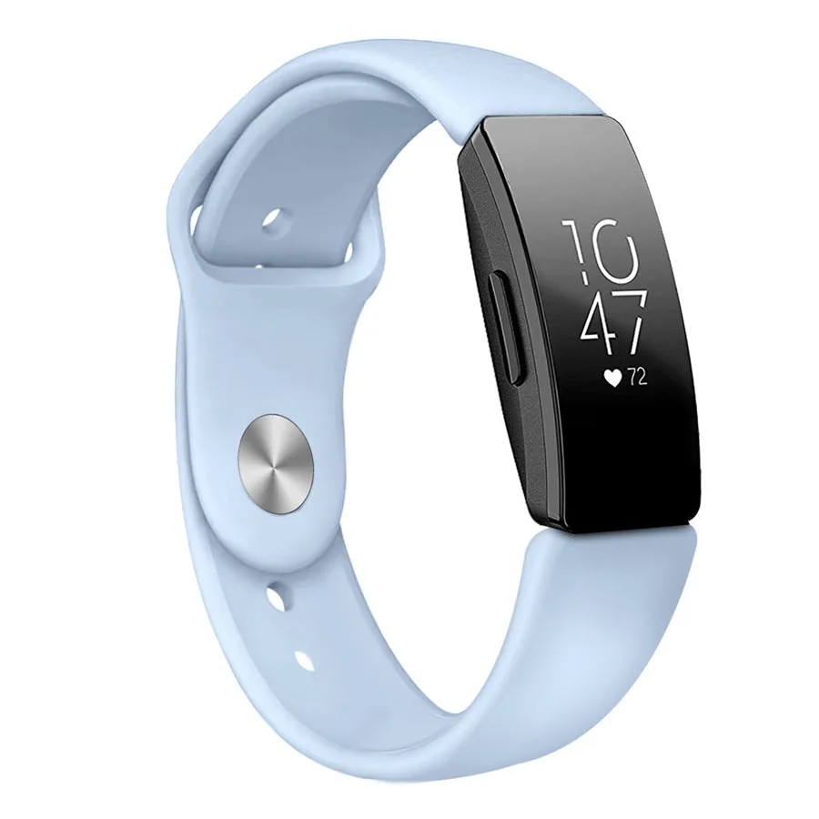 blue Для Fitbit Inspire/Inspire HR Смарт часы ремешок спортивный силиконовый Браслет для Fitbit Inspire сенсор пульса - Цвет: blue