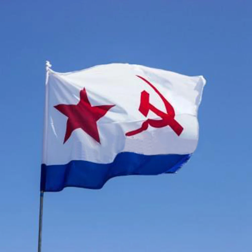 USSR Soviet Navy Flag 90*150 CM High end Polyester Russian Hanging Naval Banner 3*5ft|banner|banner hangingbanner flag |