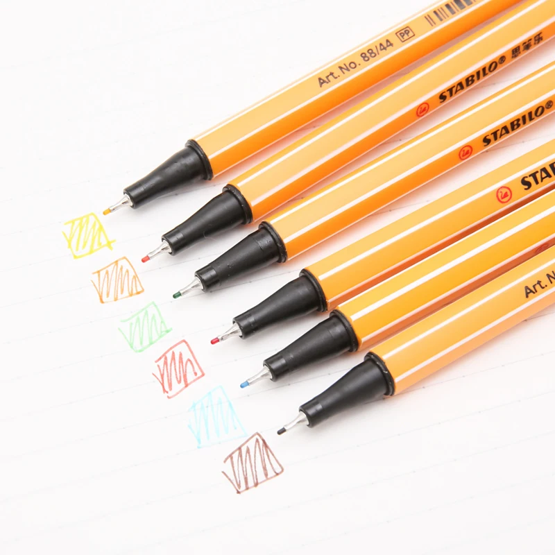 

Stabilo 25pcs Point 88 Pen Sets Wallet Set Liner Fiber Pens Sketch Marker Colores Drawing Manga Student School Art Supplies