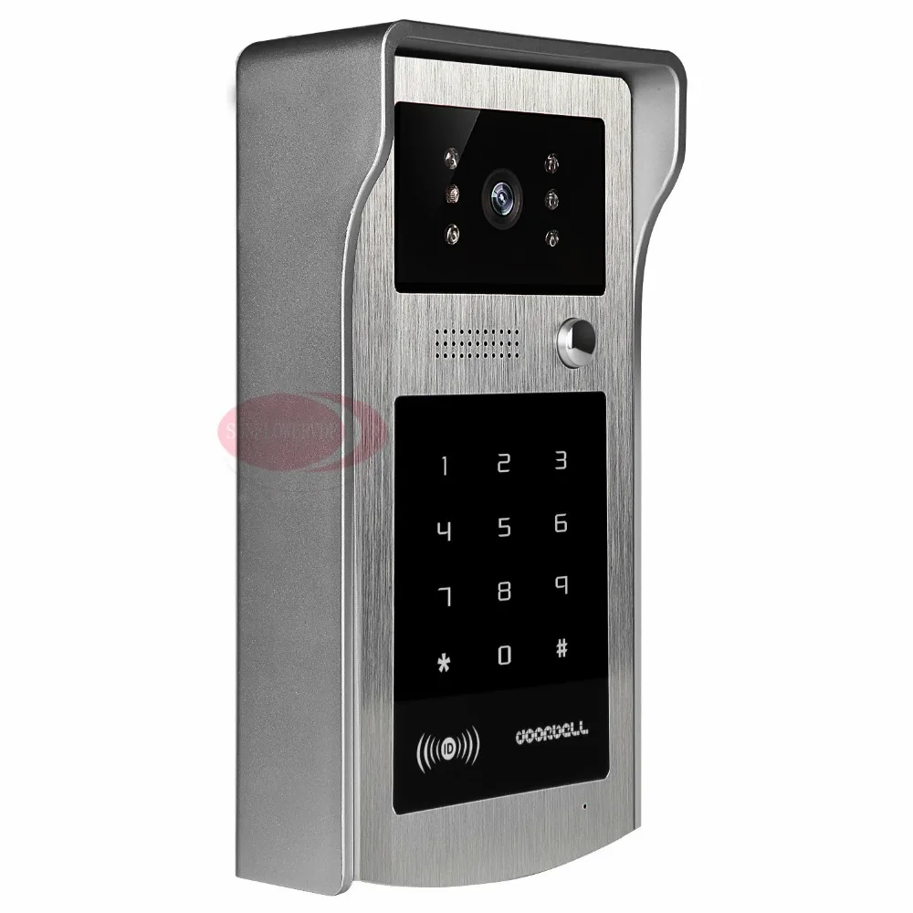 1V2 видеодомофон для частных домов Rfid Индуктивная карта/код разблокировки