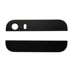 Сменная задняя верхняя и нижняя стеклянная крышка объектива для iPhone 5S, чернаябелая