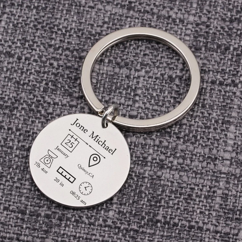 Пользовательское имя брелок ювелирные изделия персонализированный держатель