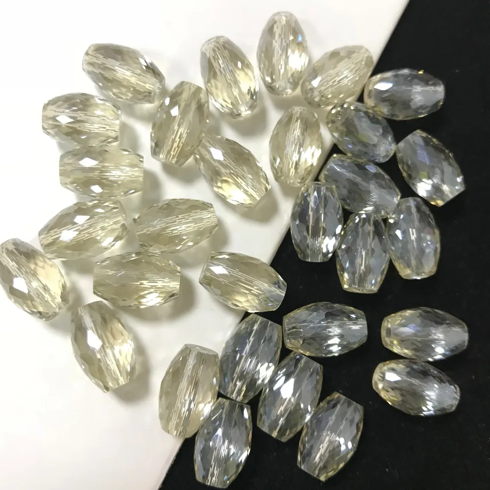 50pcs 8x12mm Drum Drop Bicone Austria Crystal beads Charm loose spacer Beads DIY Earrings necklace hadicraft bracelet jewelry | Дом и сад