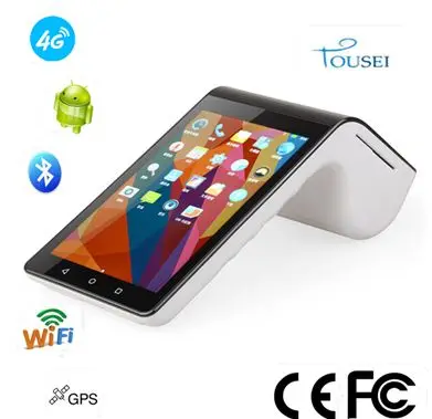 Портативный терминальный термопринтер android pos/bluetooth/4g/считыватель карт emv PT 7003|thermal