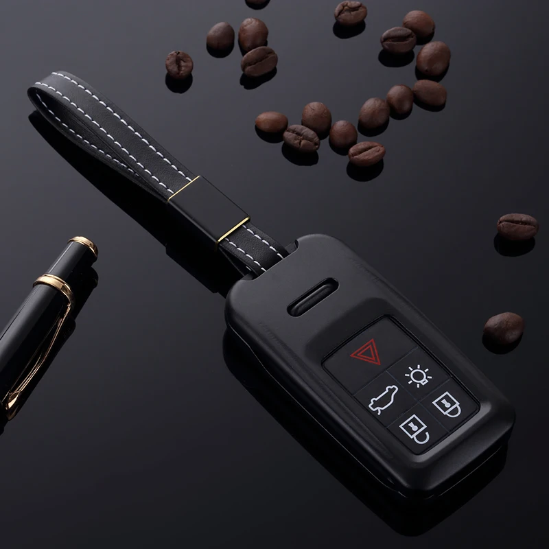 Чехол-брелок высокого качества из алюминиевого сплава для ключей автомобиля Volvo XC90 XC60 C30 C70 S40 S60L S70 S80L V40 V50 V70 Wallet on.