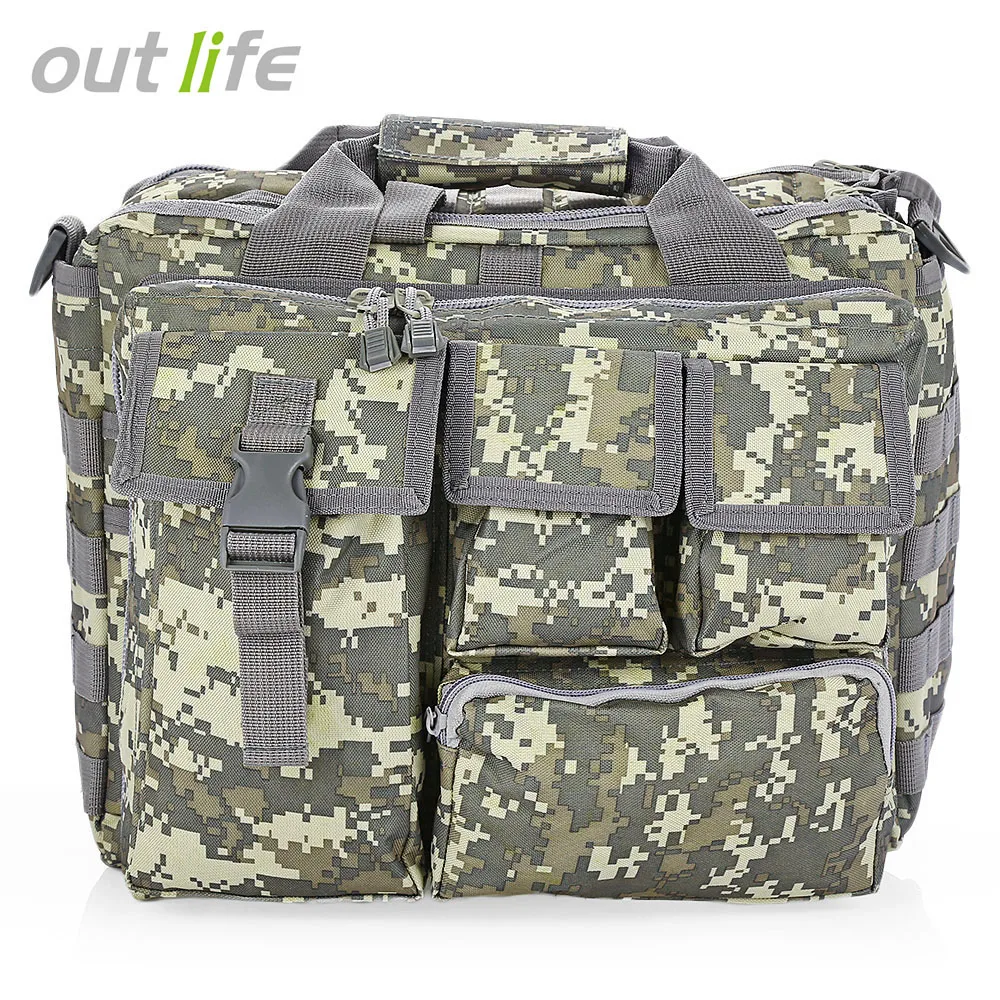Outlife уличная Военная Компьютерная сумка через плечо портфель для 14-дюймовой