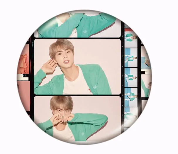 29 Year-End Clearances Kpop Bangtan Boys Pin Album Brooch Badge Accessories For Clothes Hat Backpack Decoration - Окраска металла: 29