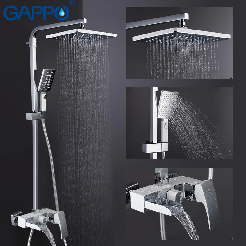Смеситель для душа GAPPO белый кран ванной комнаты дождевая насадка душа|shower mixer|bath