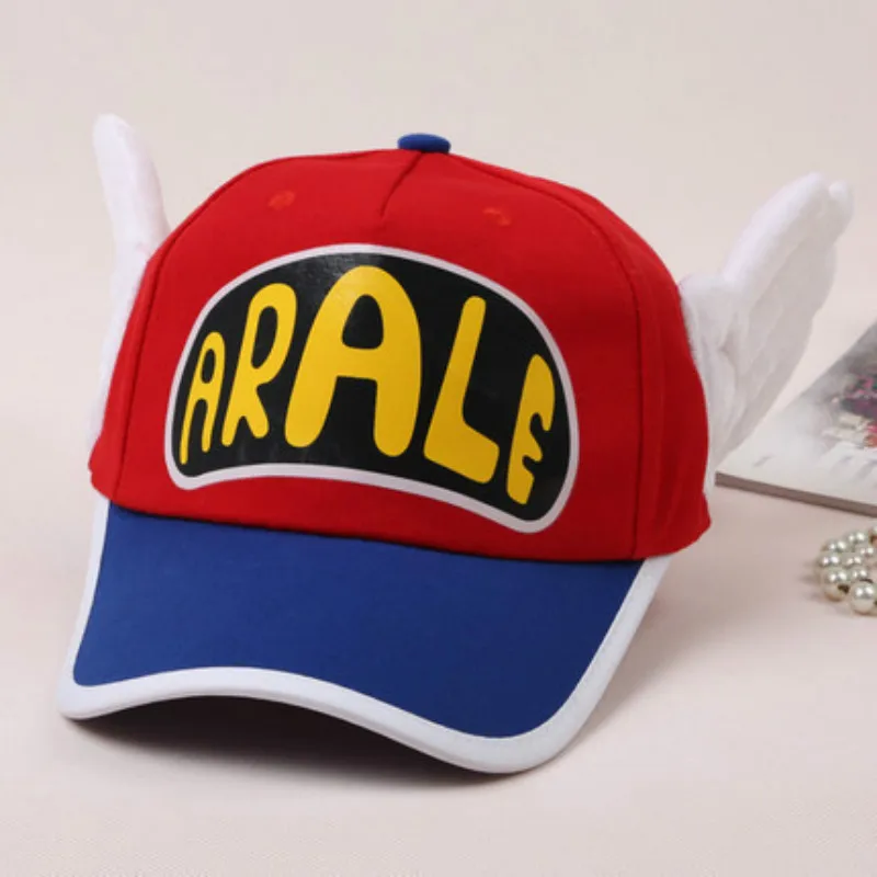 Красный Косплей для аниме шляпа дышащая шапка с сеткой шапки Dr. Slump Arale Angel Wings летняя 13 цветов сетчатая шапка для детей и взрослых - Цвет: Красный