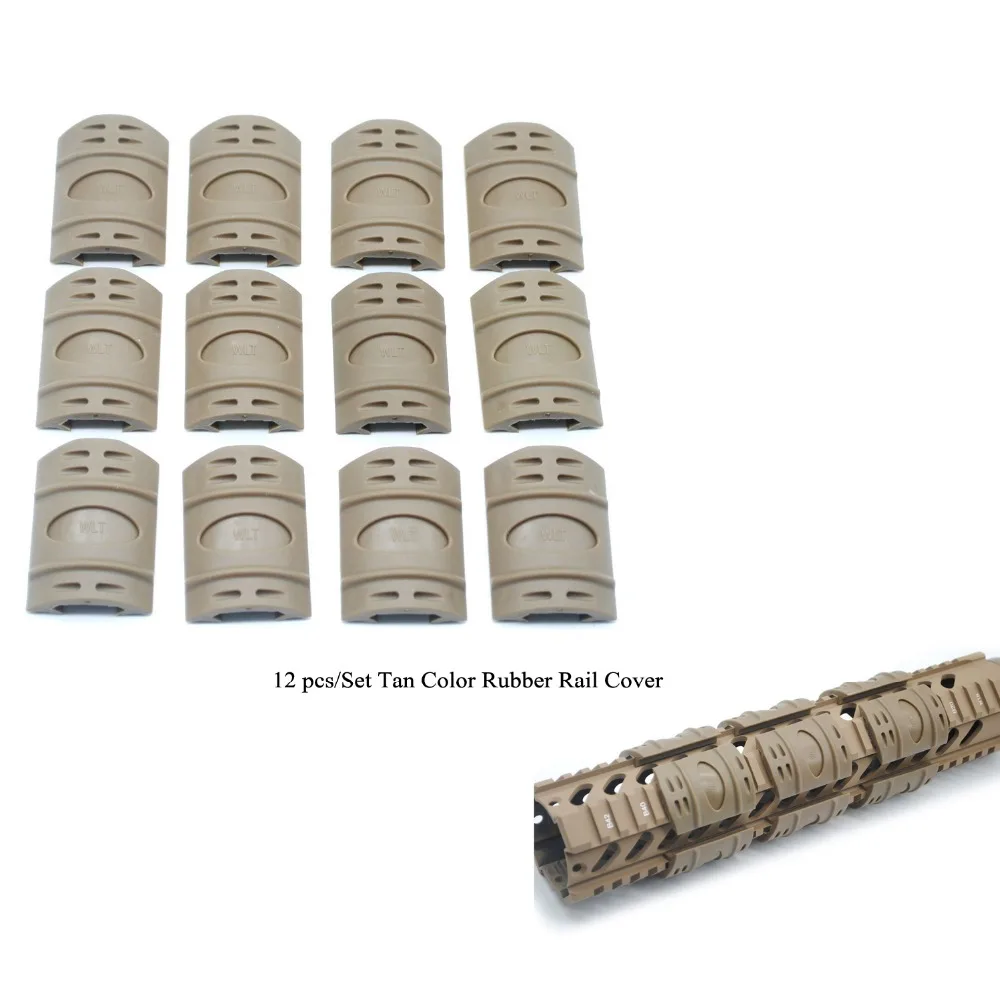 

TriRock 12pcs/Set Handguard Protector Resistant Picatinny Weaver Ladder Rubble Rail Covers_Tan Color Free Shipping