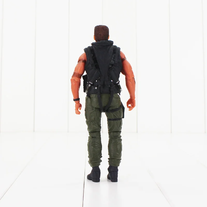 18 см Косплэй NECA Commando 30th Джон Арнольд Шварценеггер подвижные ПВХ фигурку Modello