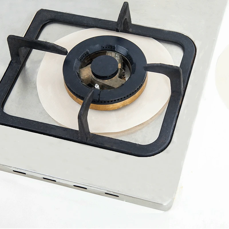 2 шт./компл. круглые многоразовые крышки из стекловолокна для кухонной газовой