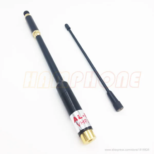 AL-800 со SMA Мужской dual band антенна с высоким коэффициентом усиления телескопическая антенна для KG-UV6D UV-3R UV-985 PX-2R TH-UV3R