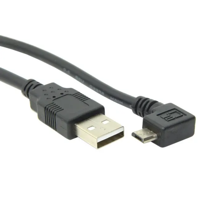 1 м 5 90 градусов левый Угловой Micro USB2.0 папа к Мужской кабель для зарядки данных Andriod