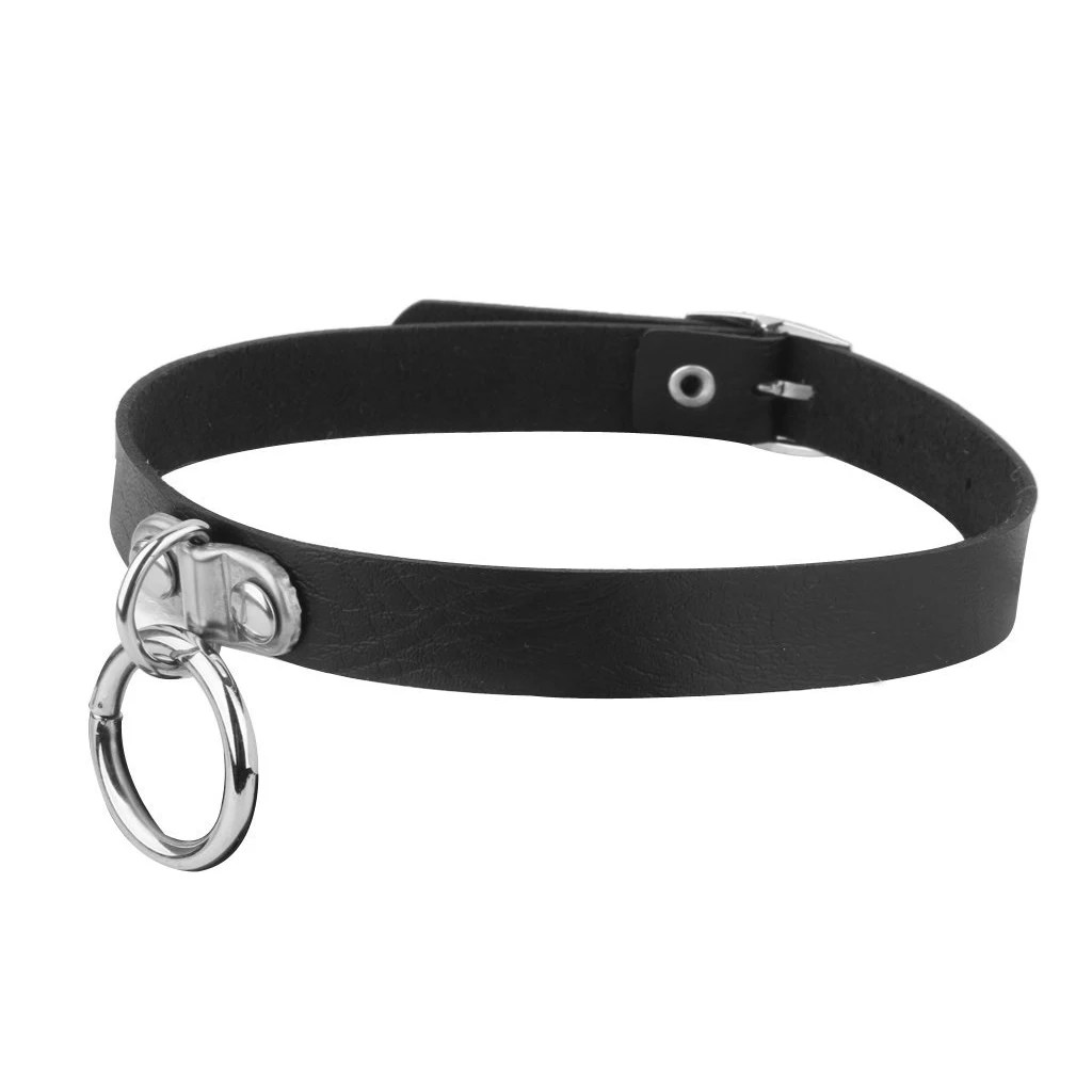 Ожерелье-чокер из черной кожи женские вечерние ювелирные изделия с воротником в