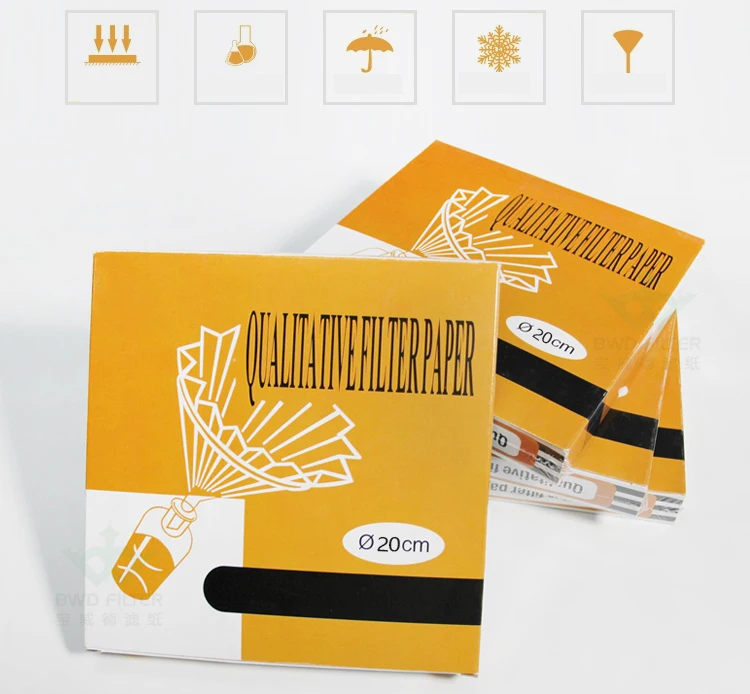 Качественная фильтровальная бумага диаметром 20 см круглая лабораторная для