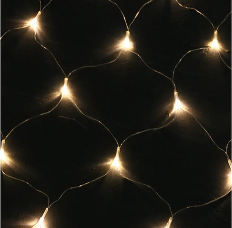 2Mx3M 200LED Curtain Net Lights LED web light mesh fairy lights for christmas/ Xmas/Wedding party decoration-Warm white | Лампы и