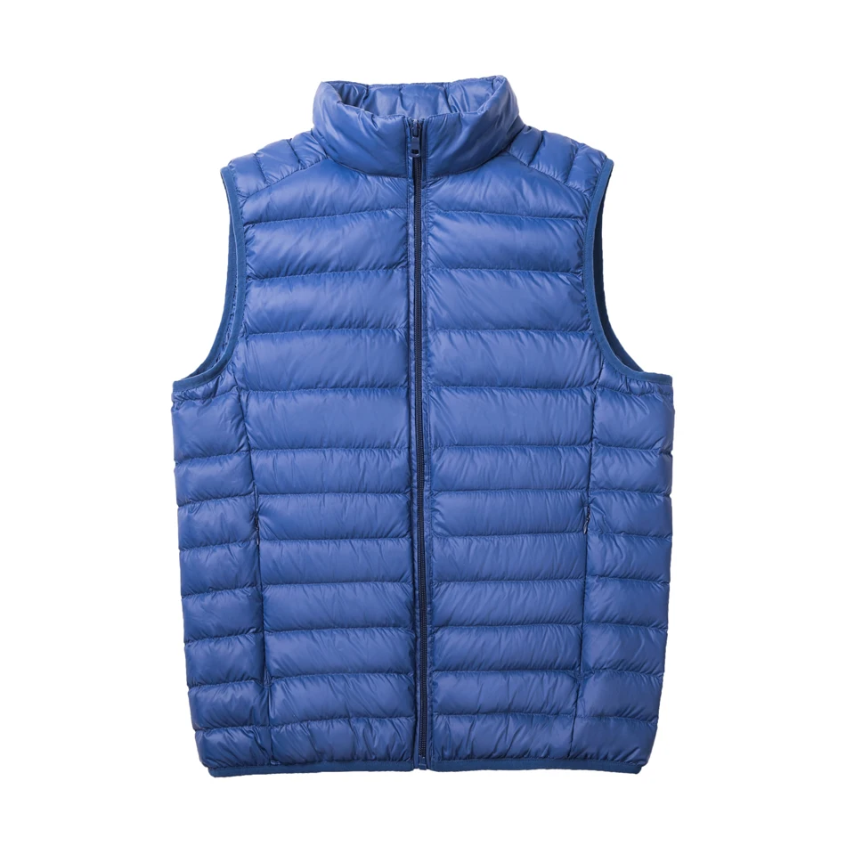 2016 Hot Sell Men Ultralight Sleeveless Down Jacket 90% White Duck Vest Plus Size XXXL | Мужская одежда