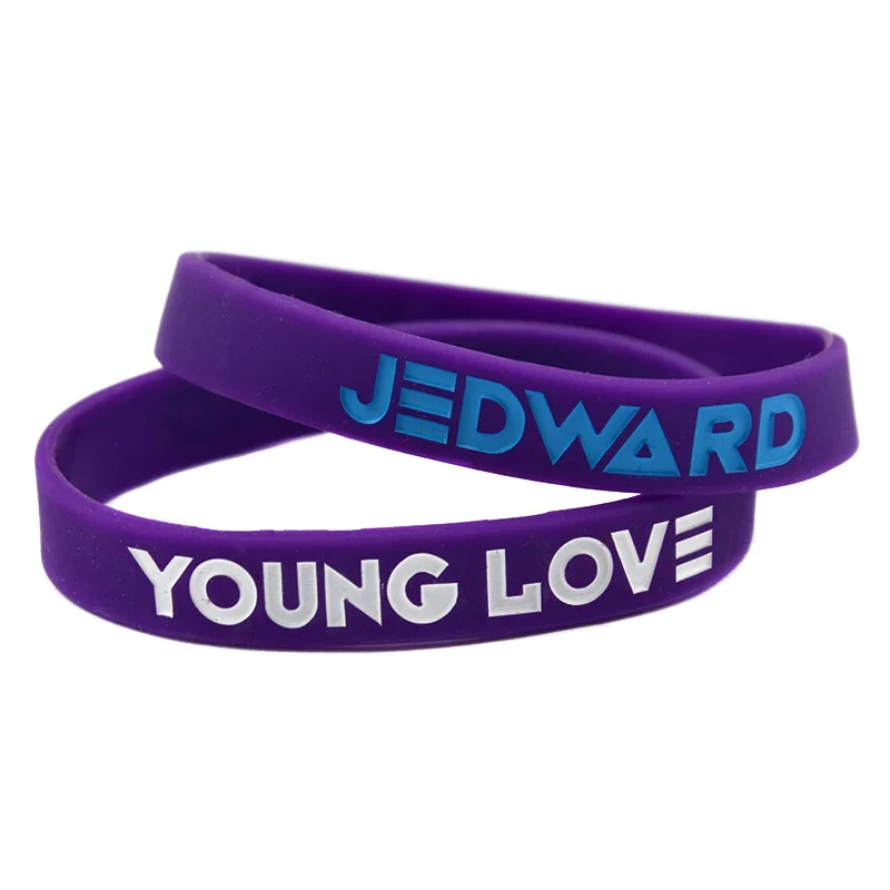 

1PC Jedward Young Love Silicone Rubber Wristband Debossed Logo 3 Colors