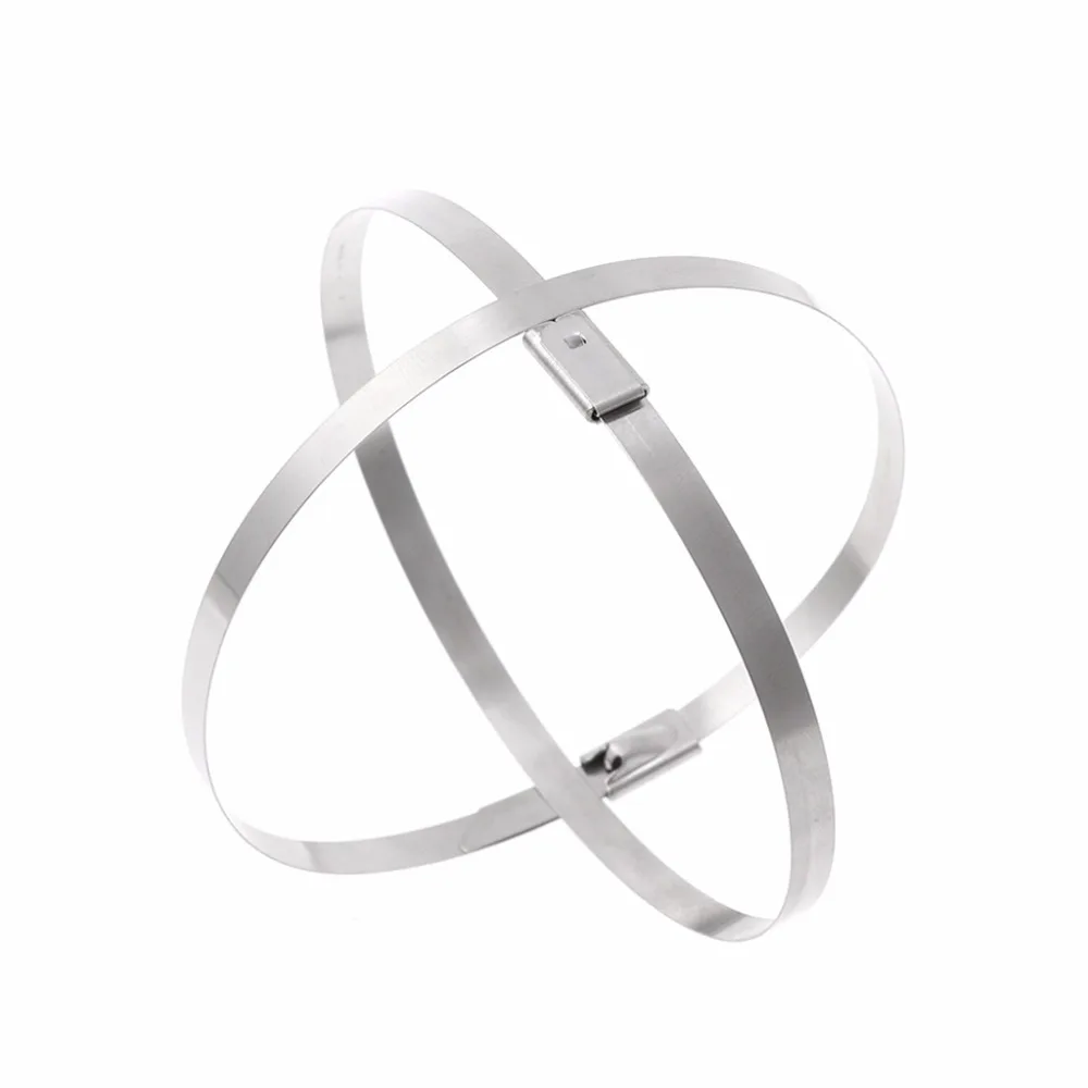 10 шт. металлический кабель из нержавеющей стали с застежкой молнией выхлопные