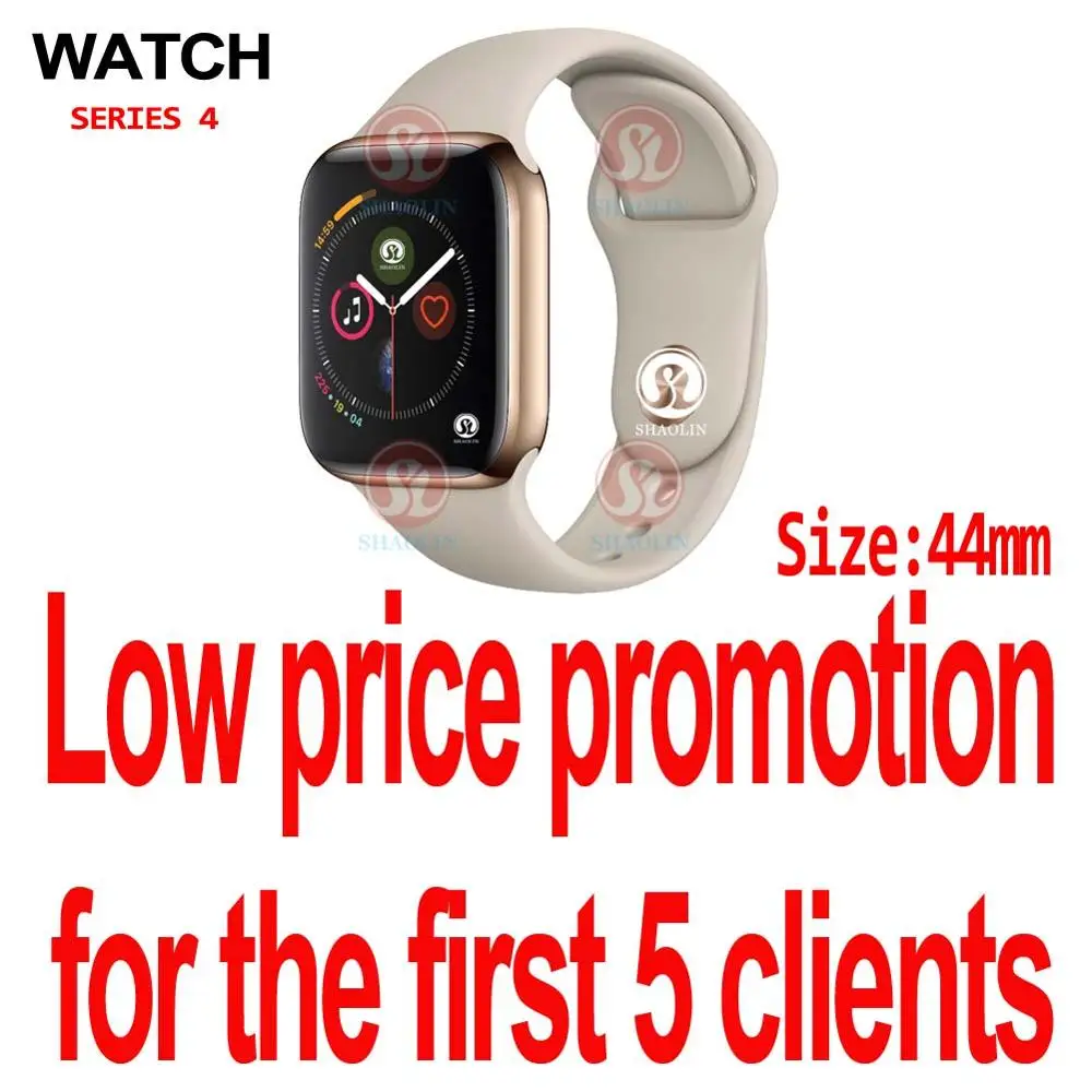 Gold-Only 5 pcs 44 мм Bluetooth Смарт часы серии 4 Heartrate Pedometor умные часы 1:1 чехол для ios apple iPhone и Android samsung телефон - Цвет: Gold-Only 5 pcs