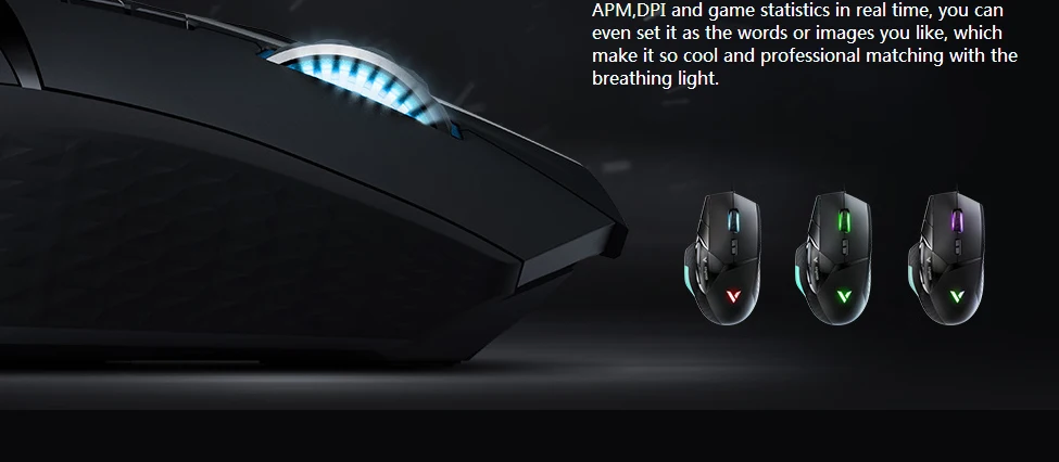 RAPOO VT900 ИК оптическая игровая мышь USB Настольный ПК Проводная мышь от 50 до 1600 dpi светодиодный геймер мышь для pubg для overwatch