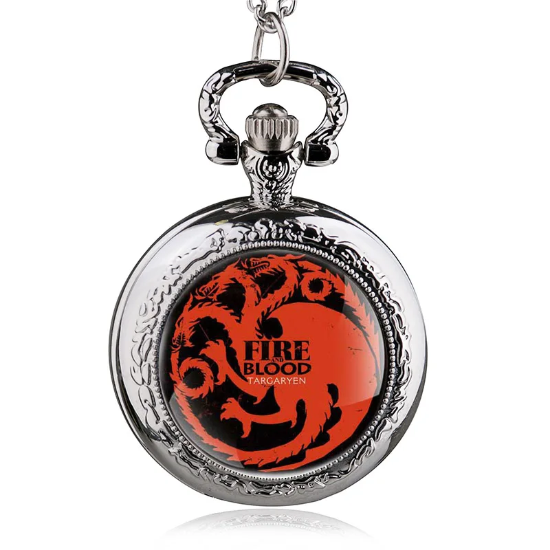 Ожерелье с подвеской в виде карманных часов Новый Античный Дом Таргариен
