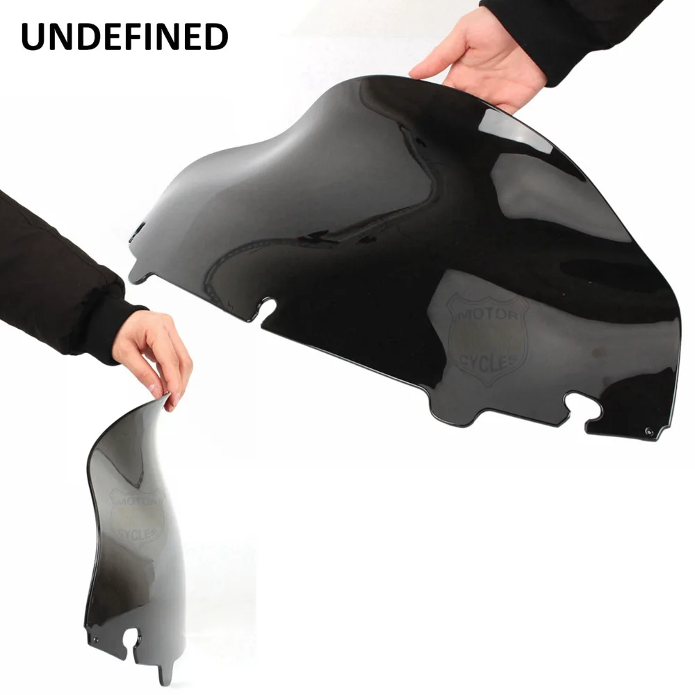 8 &quotтемный дым мотоцикл волна лобовое стекло ветровое Ветер Дефлектор для Harley