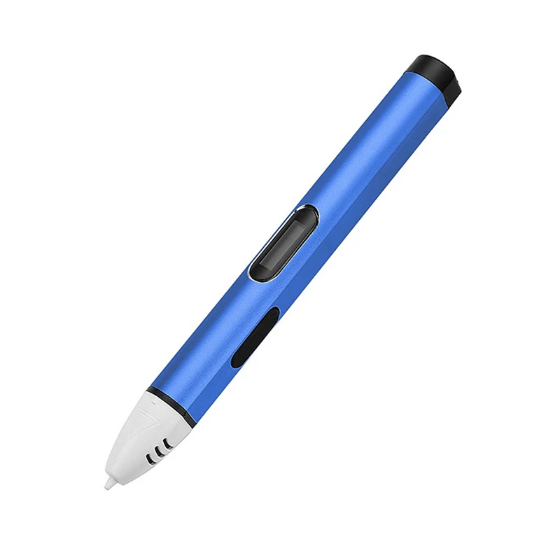 3D Pen Blue Низкая температура DIY 3d Ручка 3d печать ручки для рисования с нитью Smart DIY 3d принтер ручка креативный подарок для детей подарок на день рождения - Цвет: 3D Pen Blue