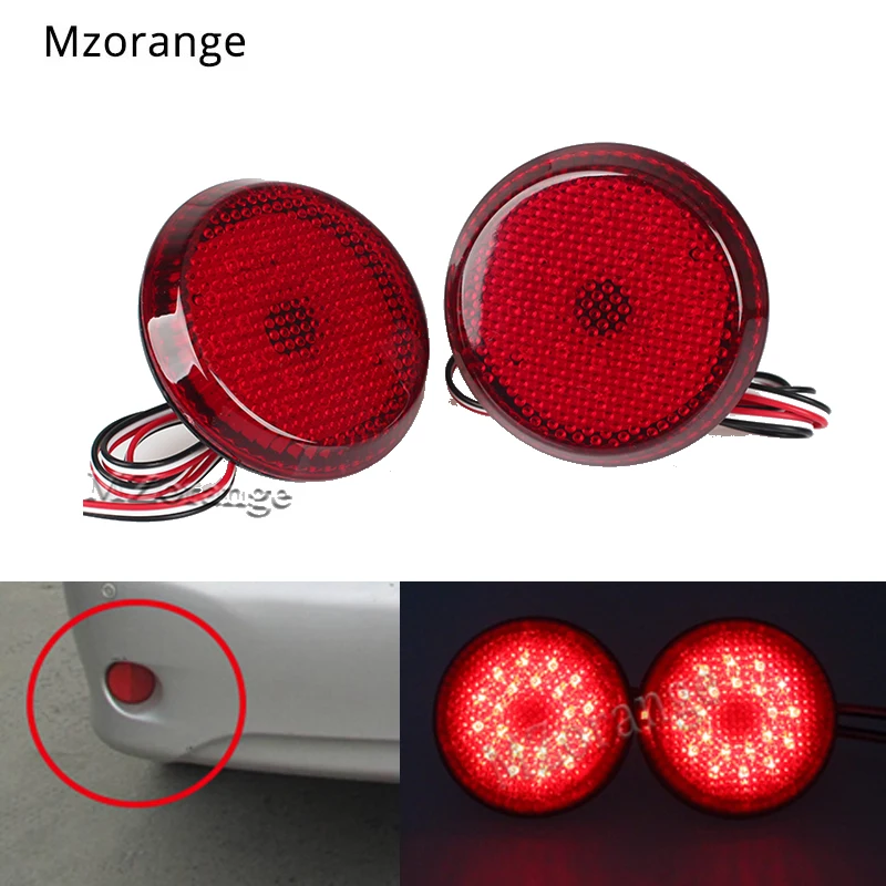 2 шт. Автомобильные светодиодные фонари для заднего бампера Nissan/Qashqai/Trail/Toyota/Corolla