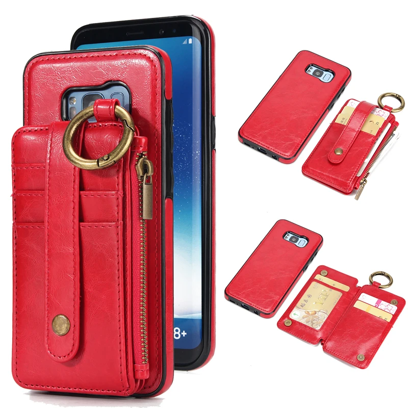 Магнитный кожаный чехол для Samsung Galaxy s6 s7 edge s8 s9 plus note 8 9|Бамперы| |