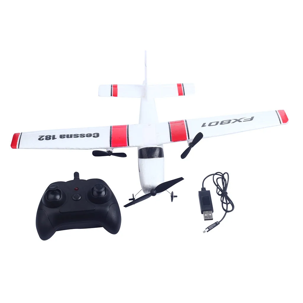 EPP foam 450 mAh large capacity aircraft battery FX-801 2.4G radio control 2CH RC aircraft drone glider outdoor toys